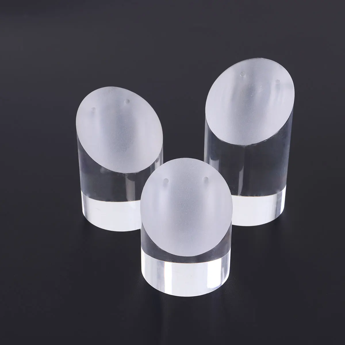 

3pcs Acrylic Earrings Transparent Jewelry Holder Storage Rack Organizer For Craft Fairs Home Use Earring Stand Holder Display