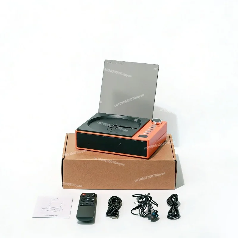 For Rechargeable Retro Cd Player Screen Portable Bluetooth Speaker Album All-in-one Player