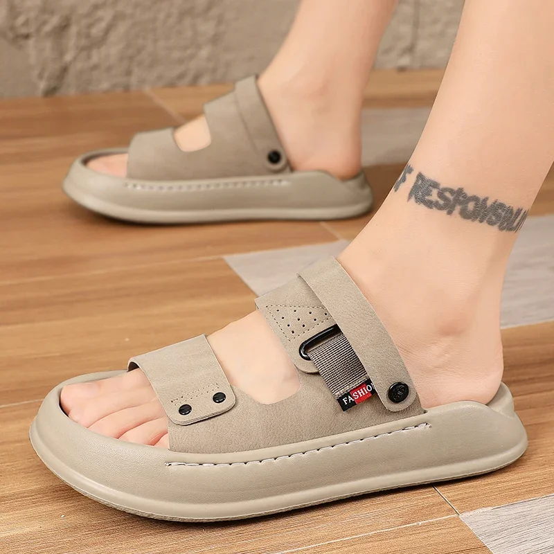 Hot Selling Stitched EVA Beach Slippers Non Slip Lightweight Summer Casual Slides