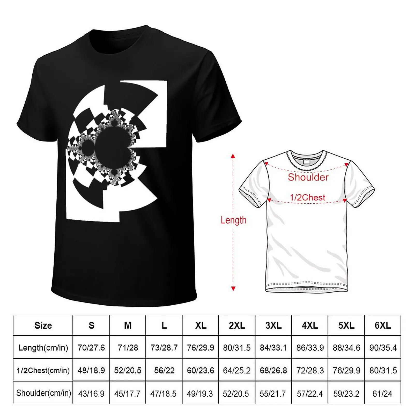 Binary Decomposition Mandelbrot T-Shirt aesthetic clothes summer top workout shirts for men