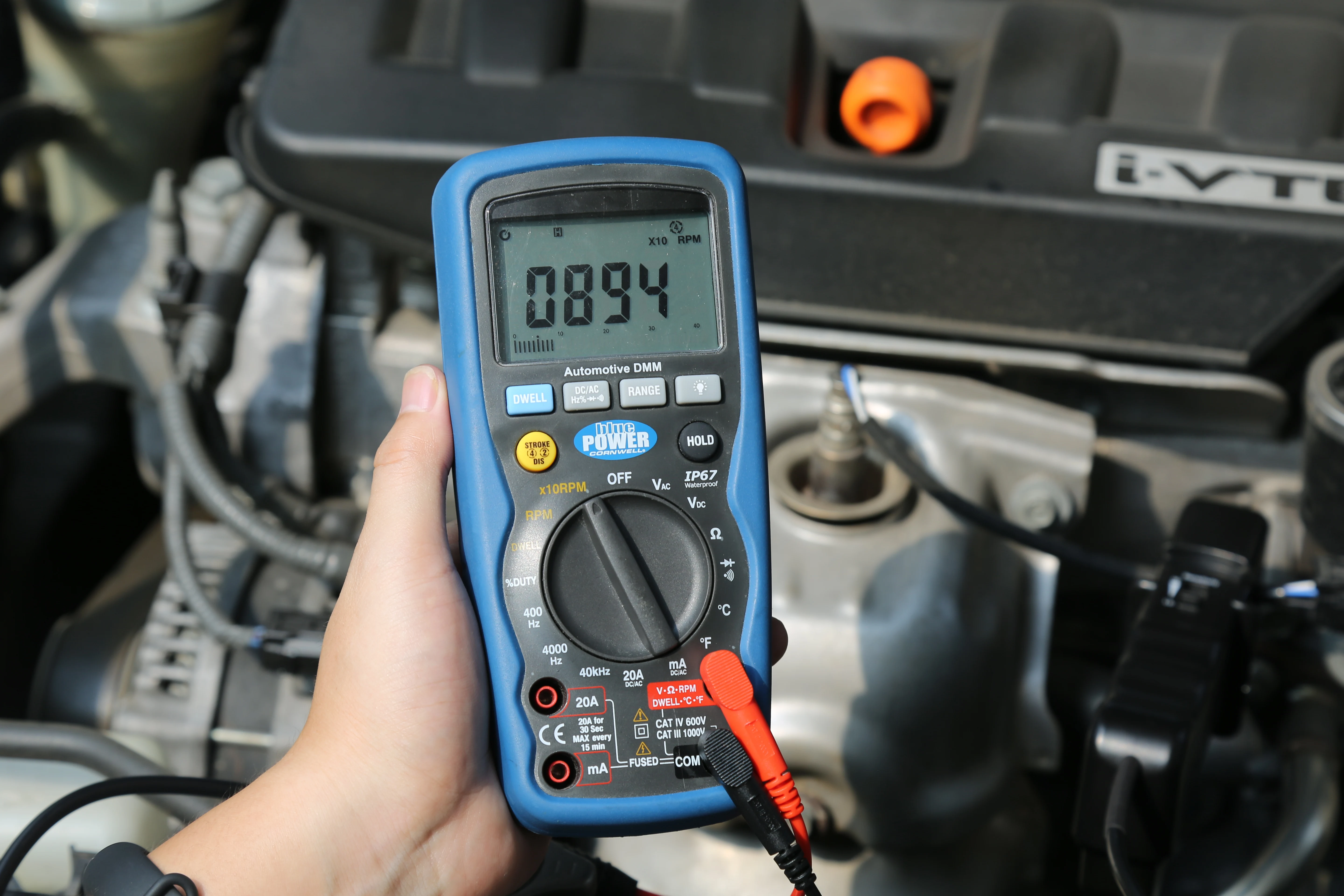 CEM AT-9906DIS  Multifunction Auto Ranging RPM Measurement for Automotive Engines Digital Analog Car Multimeter