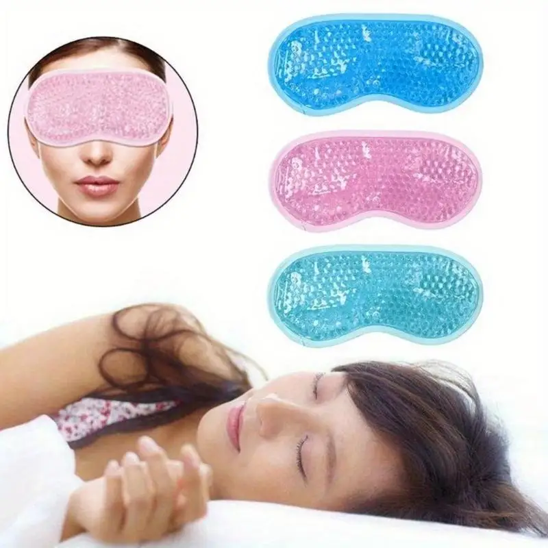 1pc New Reusable Gel Eye Mask Beads Hot Cold Therapy Soothing Relaxing Beauty Sleeping Ice Goggles Mask