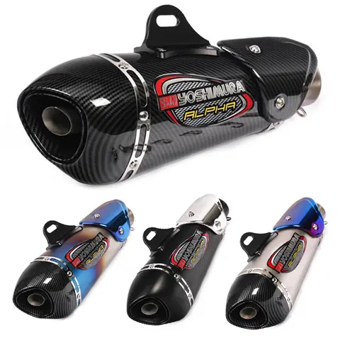 범용 51mm 오토바이 배기 요시무라 알파 머플러, 혼다 R3 MT07 FZ1 R6 R15 ZX6R ZX10 CBR300 GSXR1000 용 DB 킬러 포함