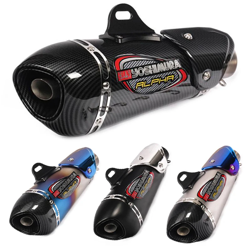 Universal 51mm Motorcycle Exhaust Yoshimura ALPHA Muffler With DB Killer For Honda R3 MT07 FZ1 R6 R15 ZX6R ZX10 CBR300 GSXR1000 