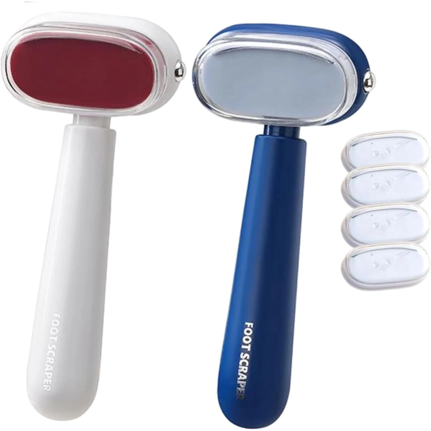 Double-Sided Foot Scraper for Callus Removal, 2-in-1 Pedicure File Dual-Sided Replaceable Foot Grater Foot Care Tool Skin Scrape