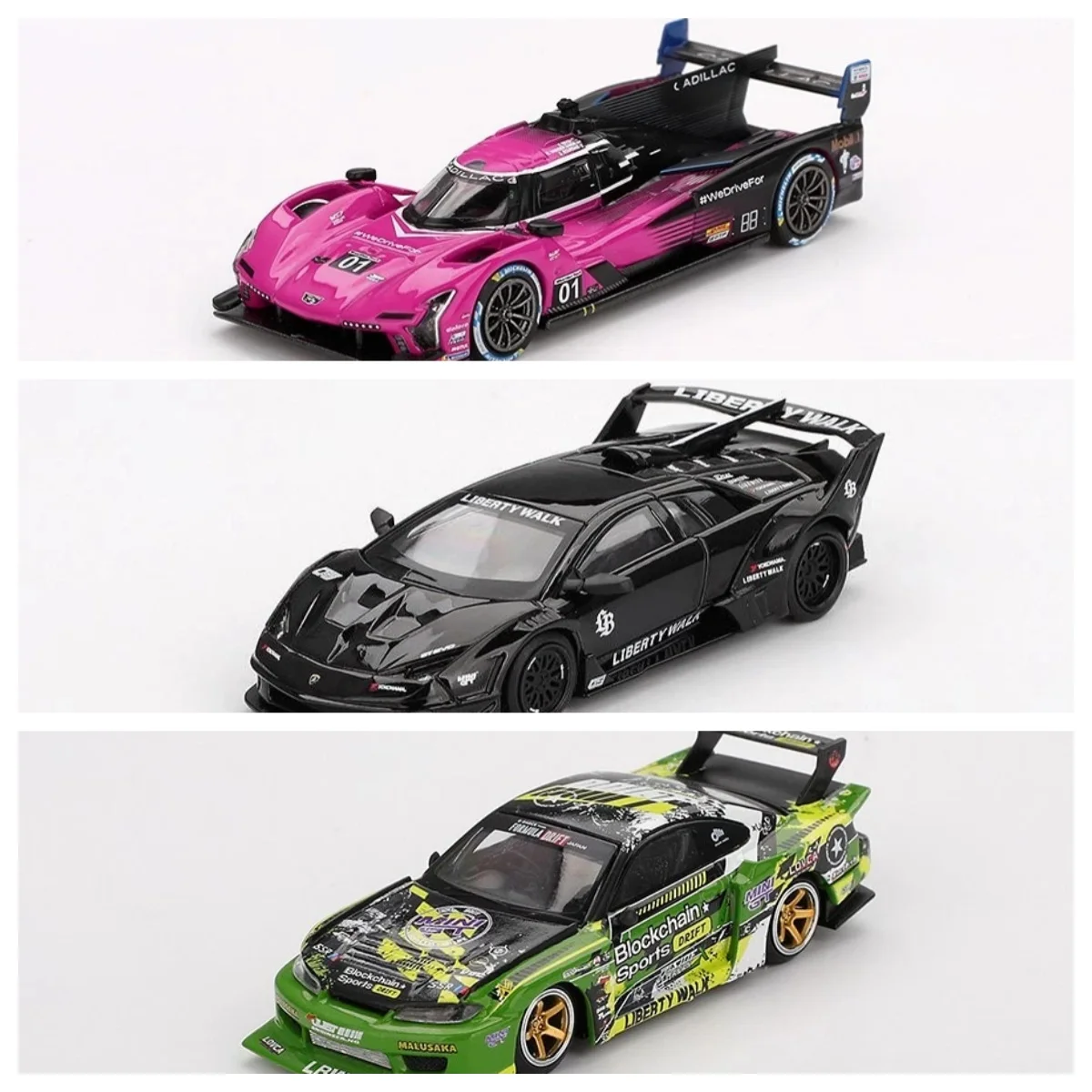 

Minigt 1:64 LeMans 1010 911 Dakar 1009 LB-Super Silhouette S15 SILVIA MURCIELA GT EVO Diecast Metal Car New