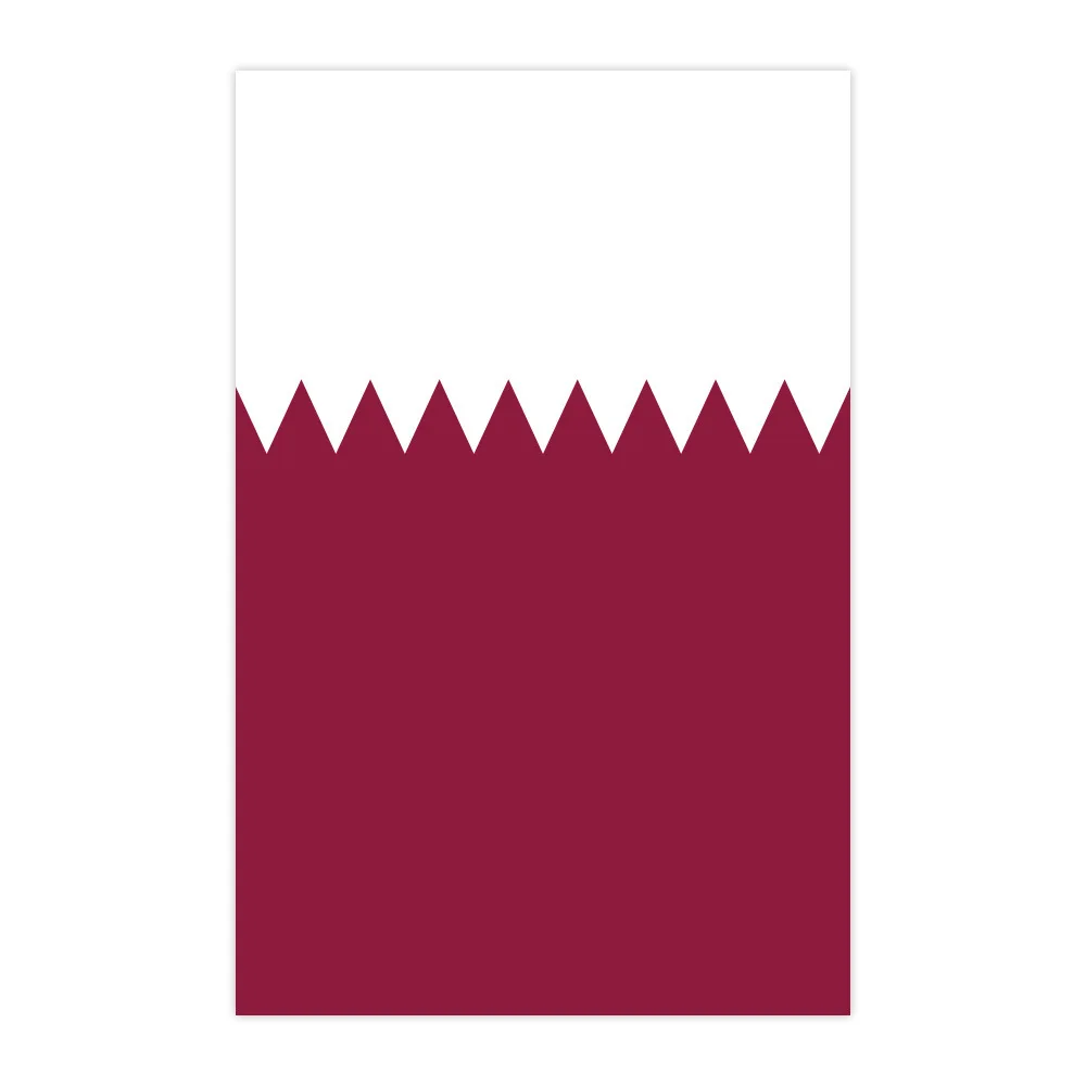 Aerlxemrbrae  20pcs/lot  Qatar  bunting flags 14x21cm  Pennant  Qatar  String Banner Buntings Festival Party Holiday