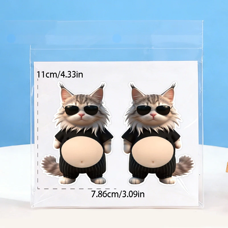 Autocollants 3D pour le ventre de chat - Jouets sensoriels en silicone souple pour soulager le stress et décorer les coques de téléphone