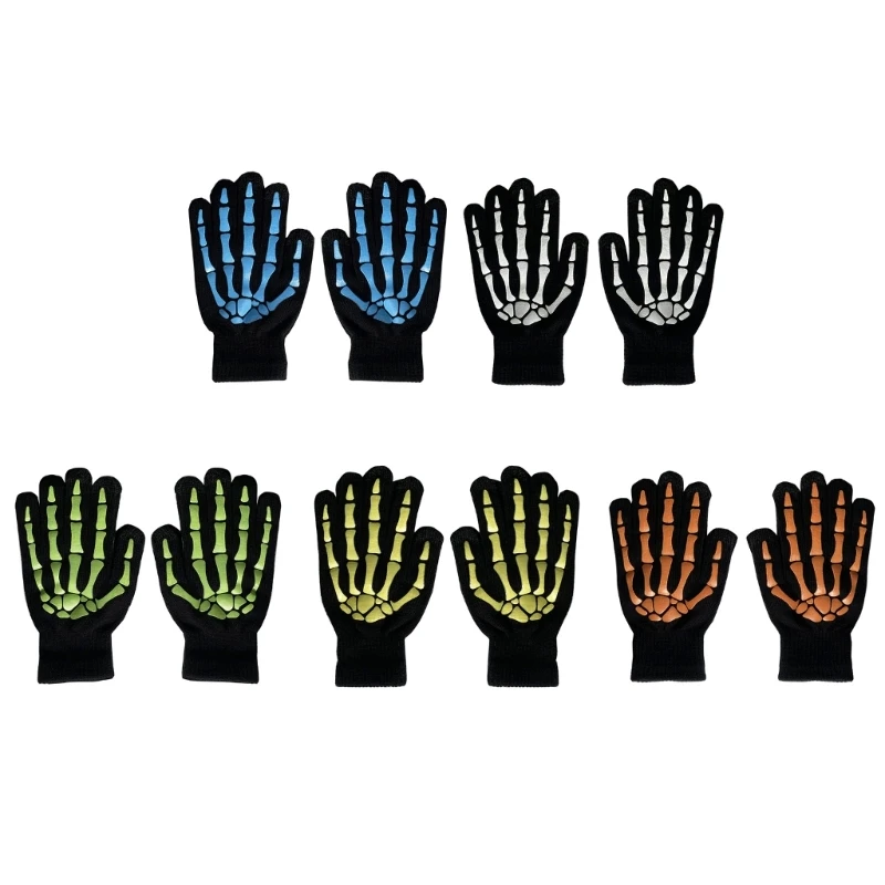 

Glowing Hand Claw Gloves Full Finger Gloves Adult Unisex Gothic Knitting Gloves Dropship