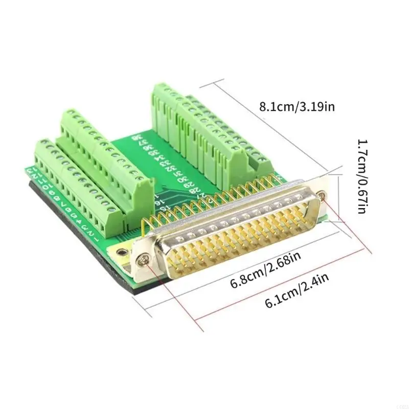 CORA DB50 50Pin Female Male Connector DB50 50Pin Terminal Adapter Terminal Board Adapter Module with Screw Fastening view 5