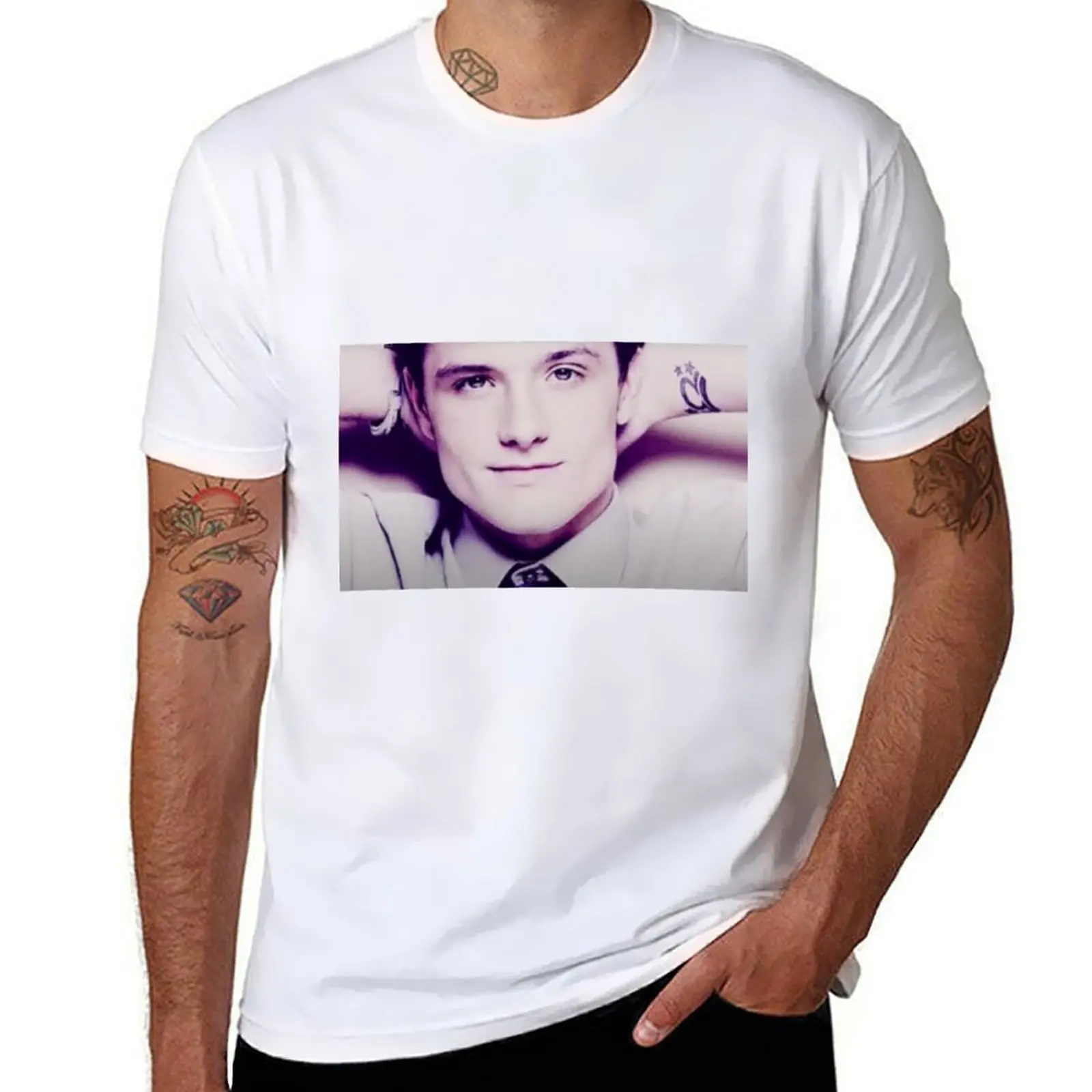 

Josh Hutcherson Whistle T-Shirt man t shirt heavy cotton man t shirt designer T-Shirt