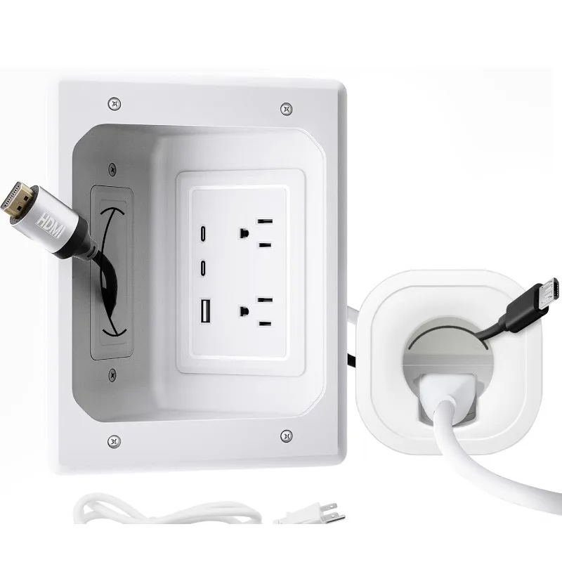 Wall Mount TV Cable Hider Management Kit