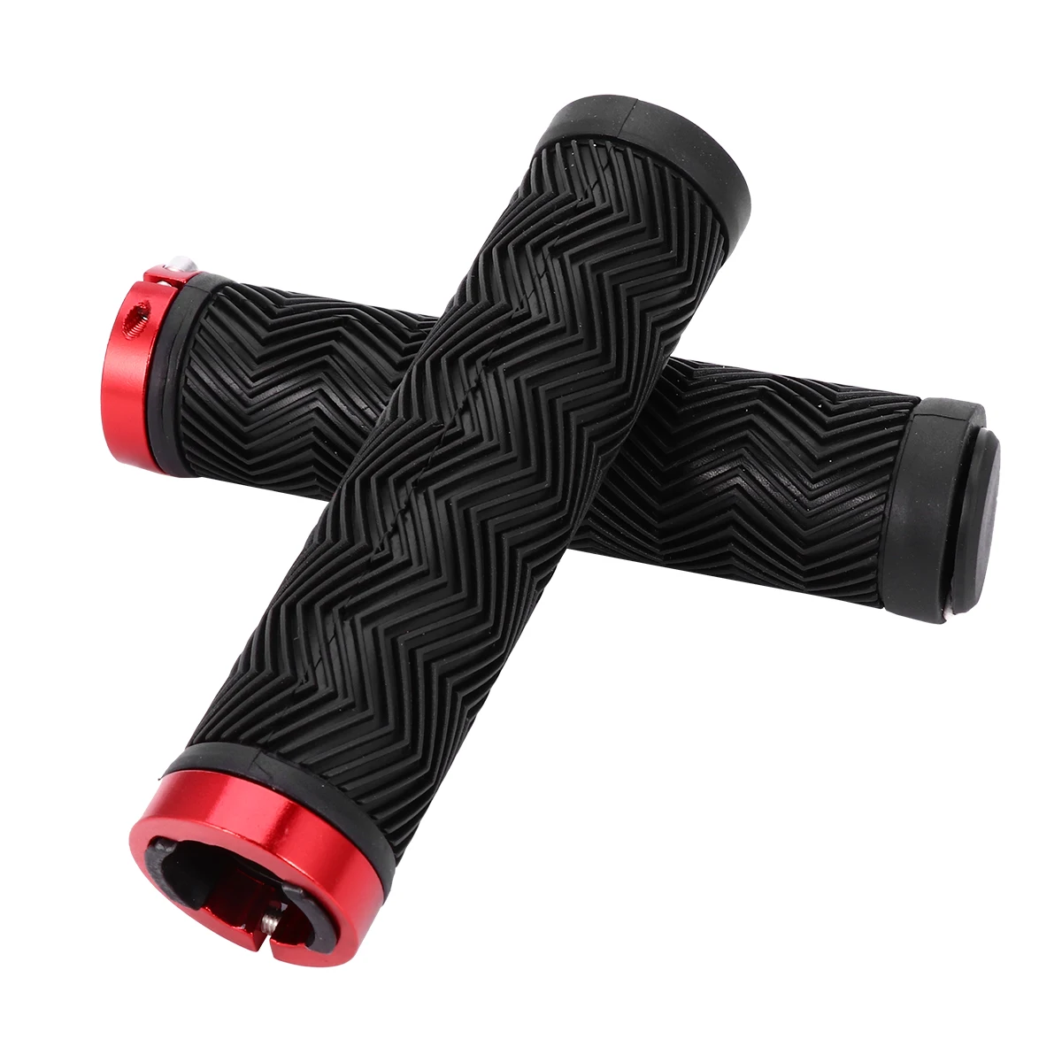 1 زوج المضادة للانزلاق دراجة المقود القبضات المطاط غطاء قابل للقفل توسيد الدراجات القبضات مريحة ارتداء مقاومة النخيل الرعاية #4