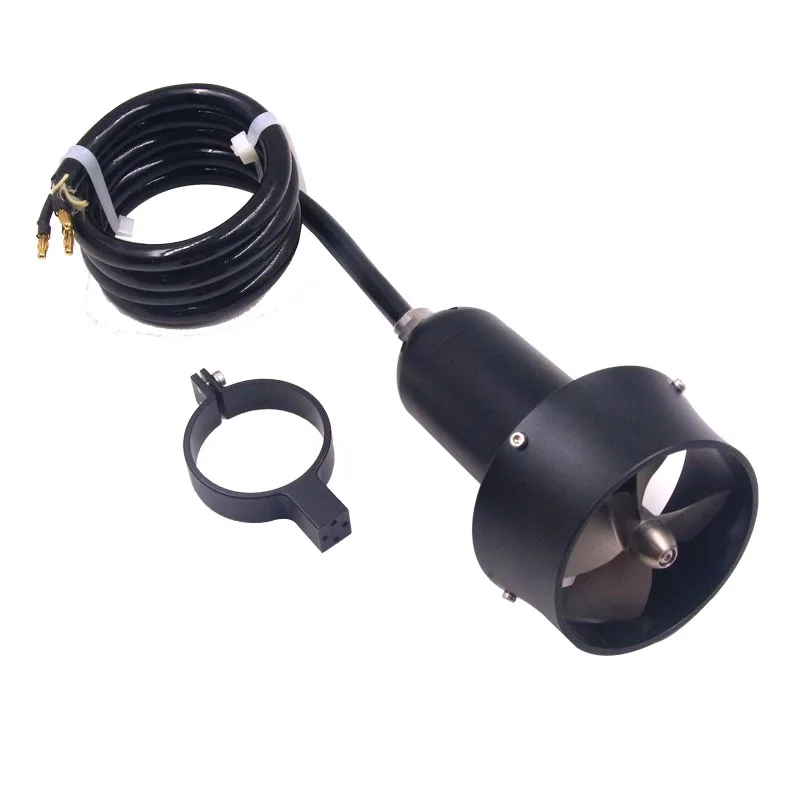 IPX8 24V 13,5 KG de empuje FATJAY KYI-13.5T propulsor submarino Motor sin escobillas impermeable con hélice de Metal para barcos RC