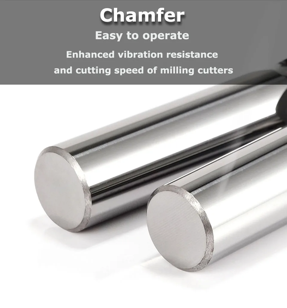 HRC60 Hartmetall-Schaftfräser, Durchmesser 1,05mm~12,05mm, 4 Schneidkanten, Wolfram-Maschinenfräser, CNC-beschichtet, Metall-Flachfräser – Detail 14