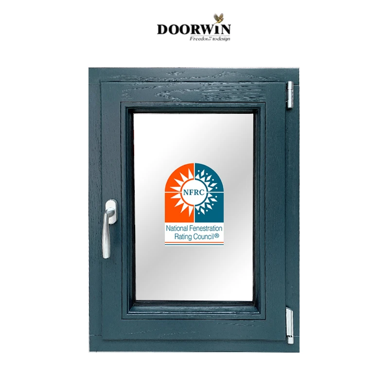 Doorwin New Design Hot Sale Window Profesjonalne podwójne przeszklenie Francuskie okno Potrójne przeszklone nachylenie i obrót okna domu