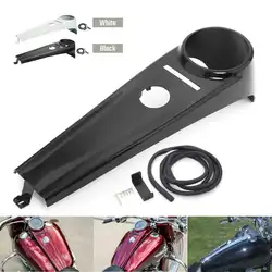 Motorcycle Stretched Fuel Tank Dash Panel Console Cover For Harley Softail FLST FXS FXCW Fat Boy Heritage Standard Custom 00-17