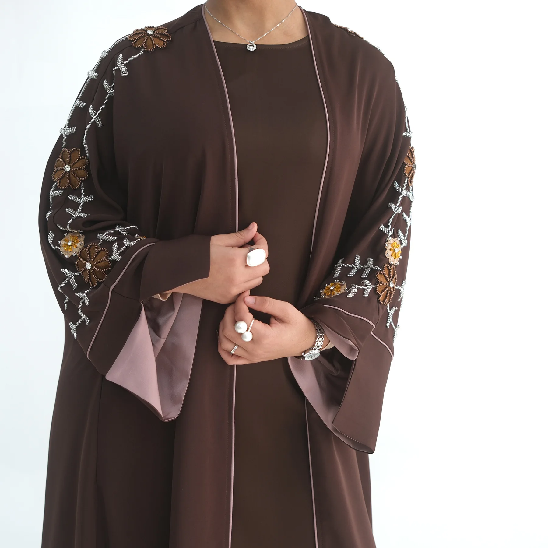 Eid Damen Abaya mit Stickerei – Embroidery Arabic Bewertung und Preis