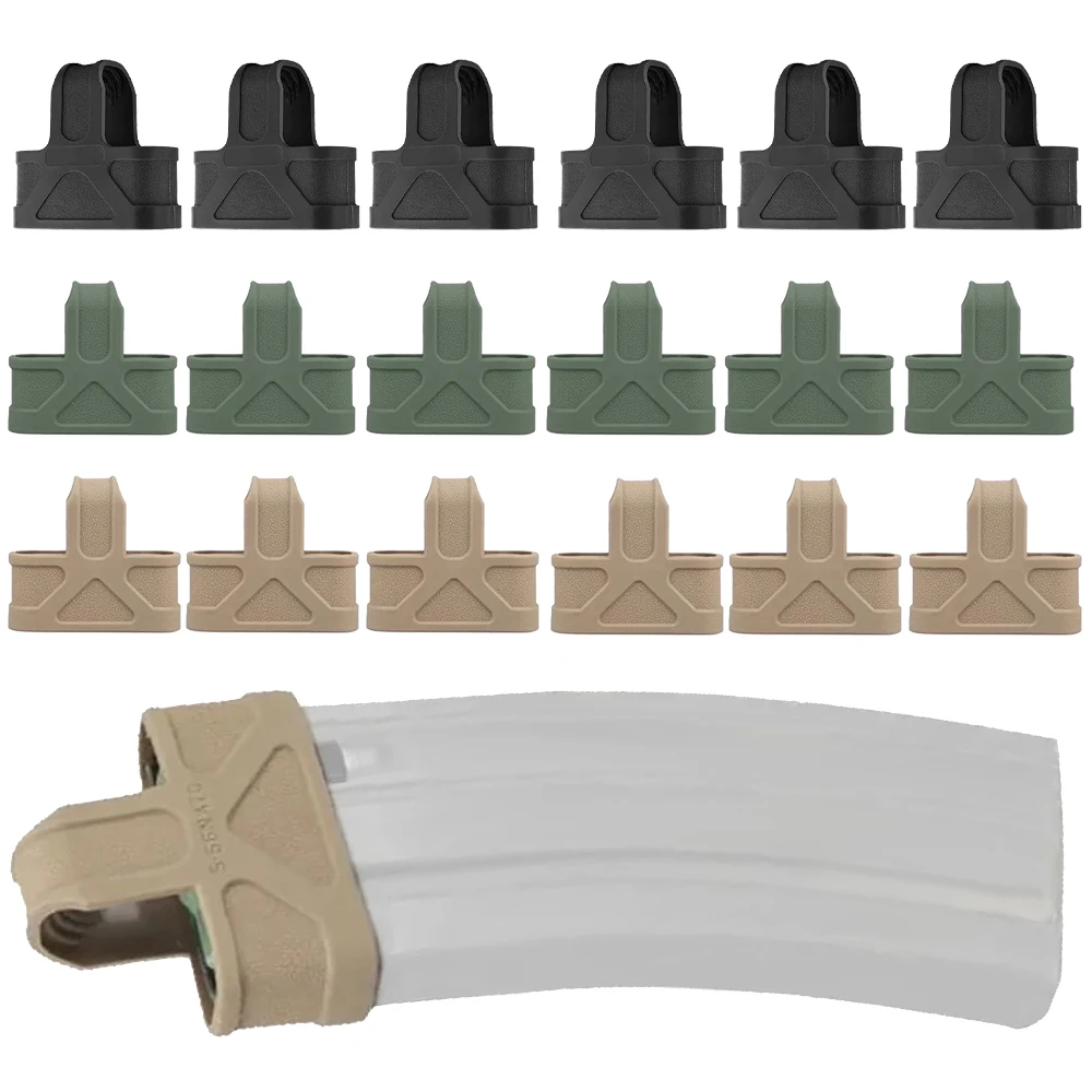 3/6 Piezas Anillo de Goma de Sujeción Rápida para Cargadores .223 5.56mm M4 M16 AK, Accesorio Táctico para Tiro, Caza, Paintball y Airsoft