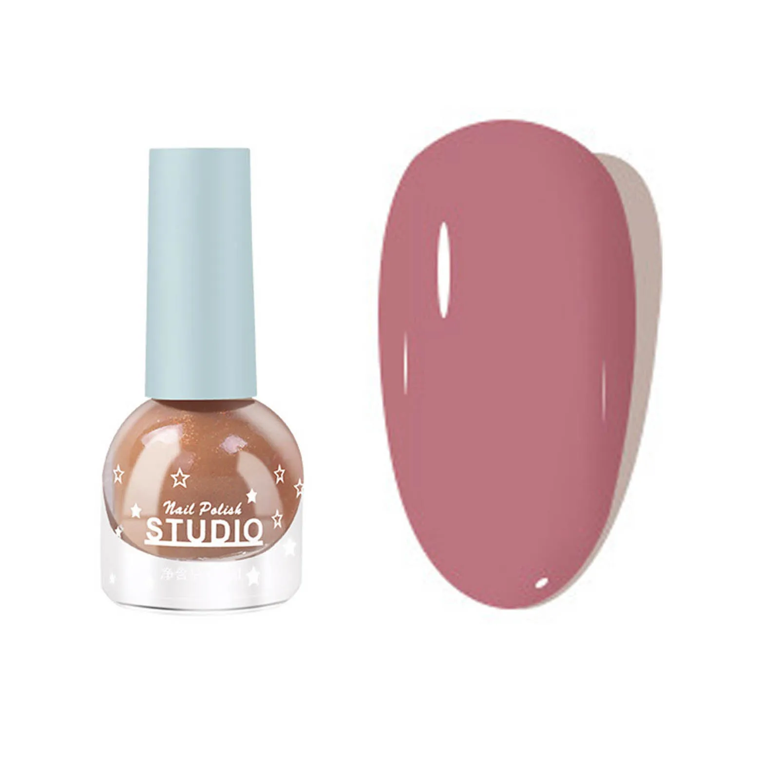 Esmalte de uñas fácil y extraíble de Color sólido, esmalte de uñas de larga duración y secado rápido para manicura y pedicura DIY