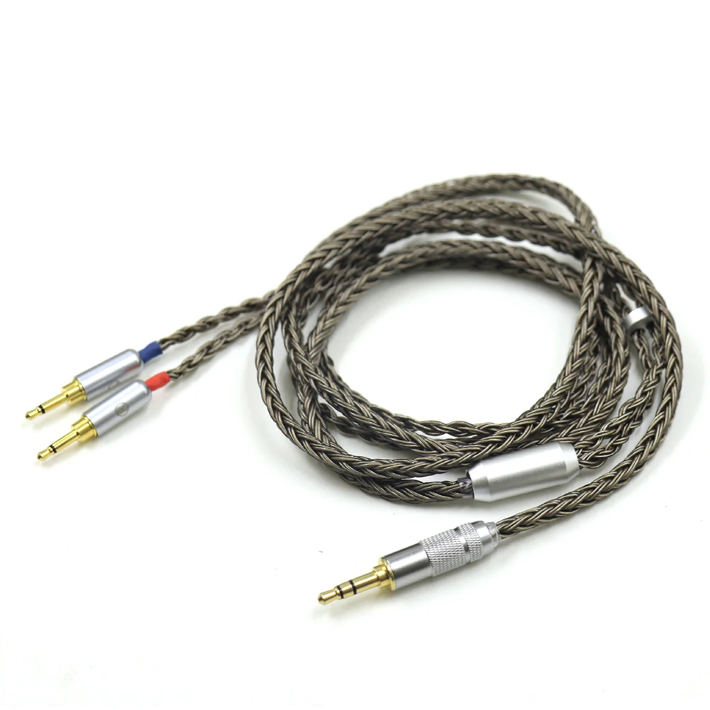 Haldane Gun-Color 2x2.5mm 16core for HIFIMAN HE1000 HE400S HE560 Oppo PM-1 PM-2 XLR/3.5/4.4mm Balance Headphone Upgrade Cable