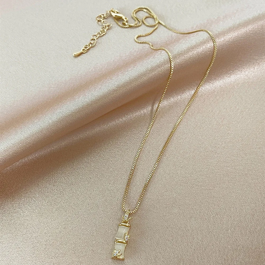 

Necklace Bamboo Joint Bamboo Joint Pendant Funny Necklace Fashionable Necklace Metal Necklace Woman Necklace