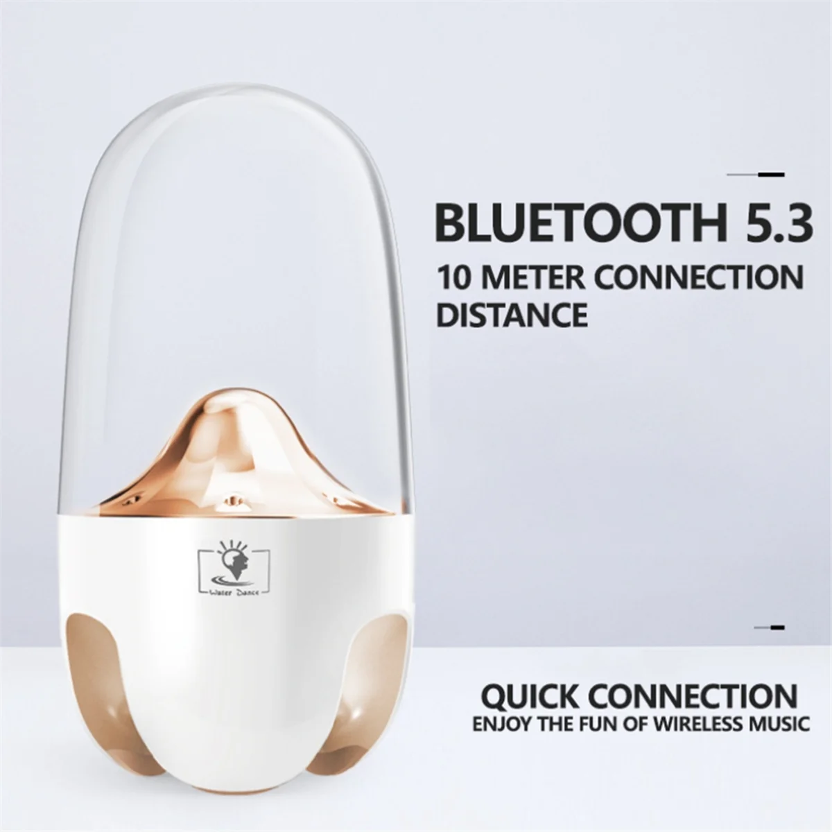 

Efficient Wireless Water Dance Bluetooth Speaker Stereo Game Sound Box White
