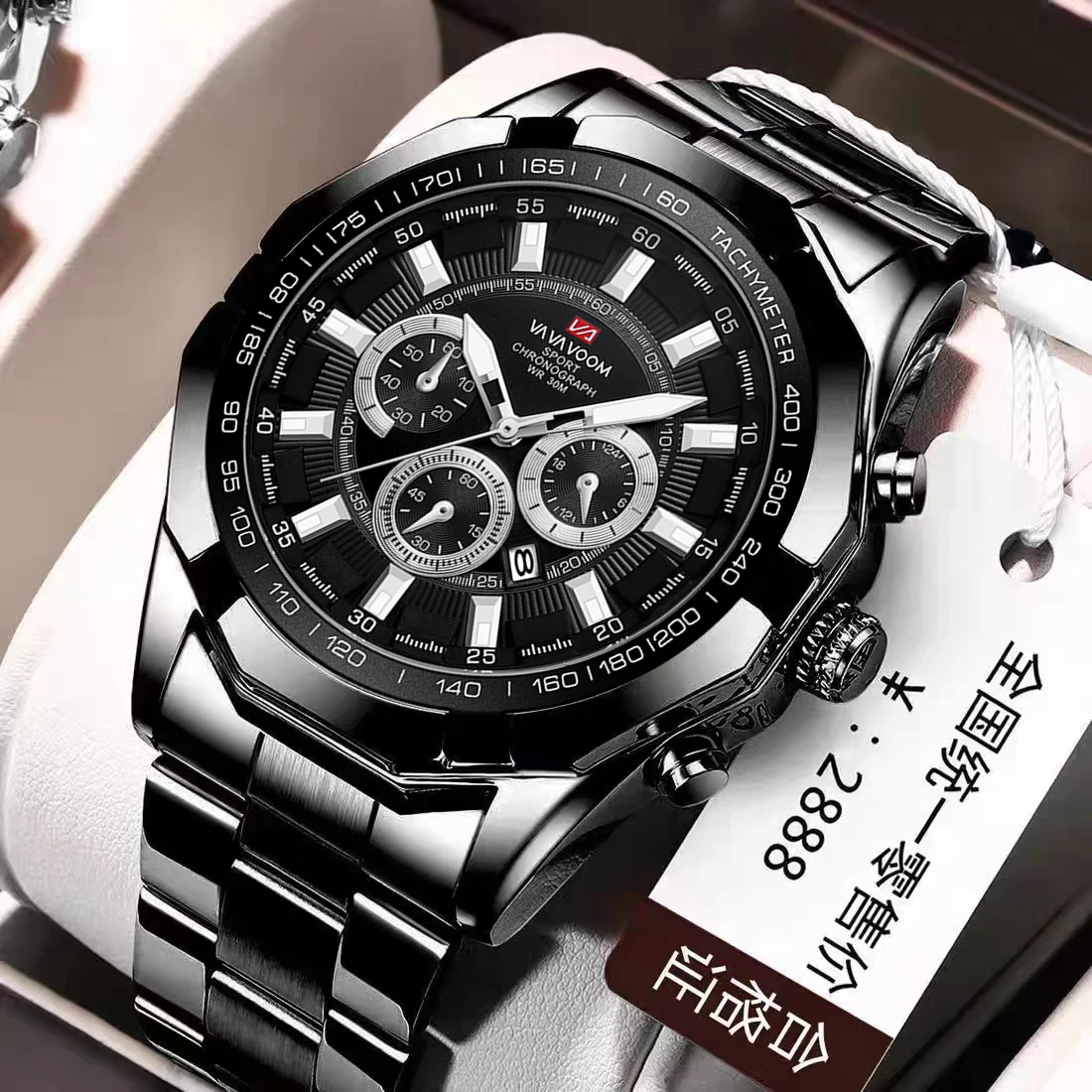 Fashion Men Watch Business Style Pagani Design Stainless Steel Strap Calendar Dial Quartz Movement Wrisrwatch Relogio Masculino