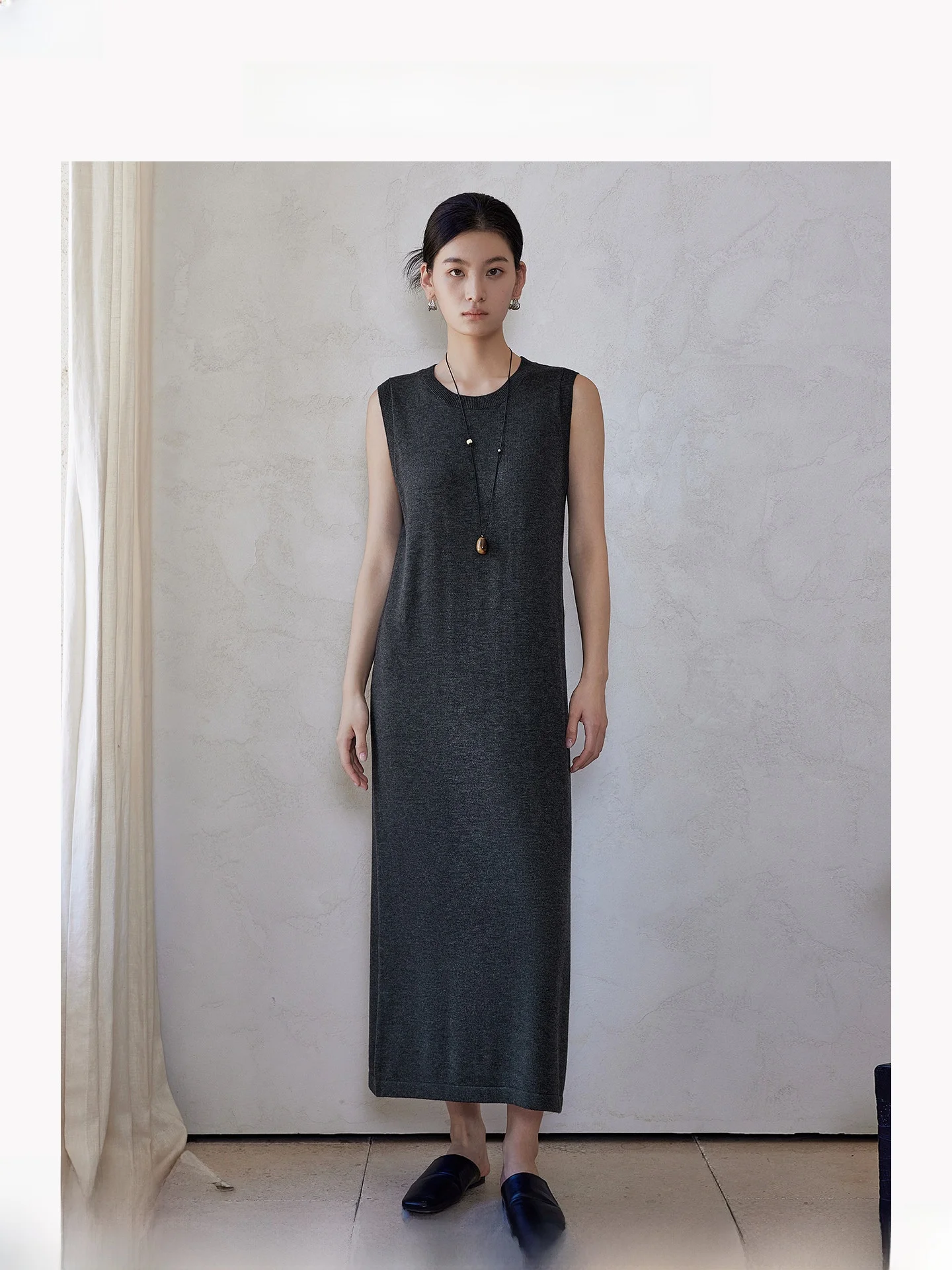 

Женское трикотажное шерстяное платье-труба Thesealife с круглым вырезом, осеннее, повседневное, прямого кроя, удобное, комфортное