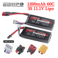 3S RC LiPo Battery 11.1V 1200mAh 60C For RC Car Vehicle Airplane Time traveling aircraft FPV 11.1V LiPo 3S with XT30/XT60/T PLUG