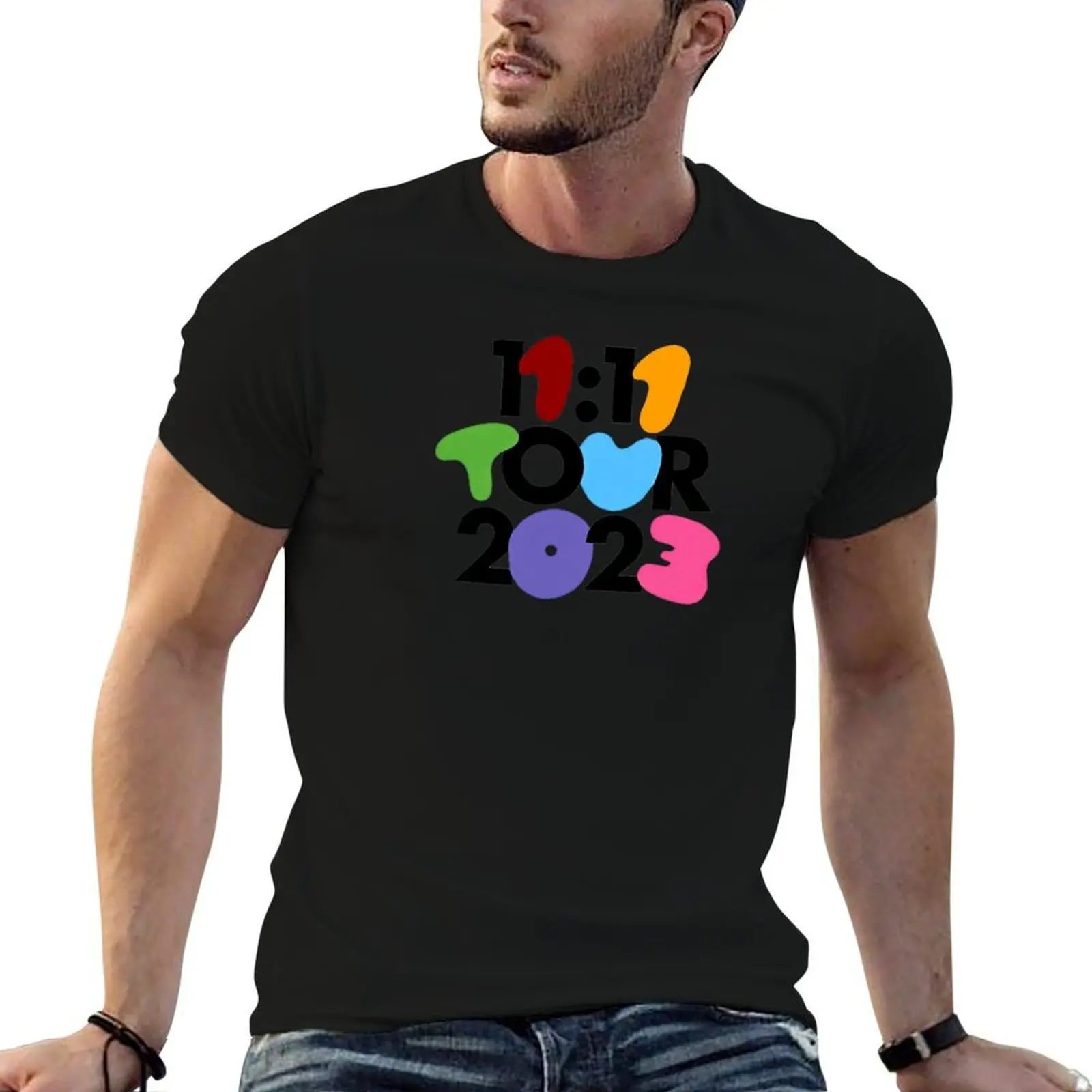 2023 Tour Cro 11:11 T-Shirt hippie clothes korean fashion men graphic t shirts