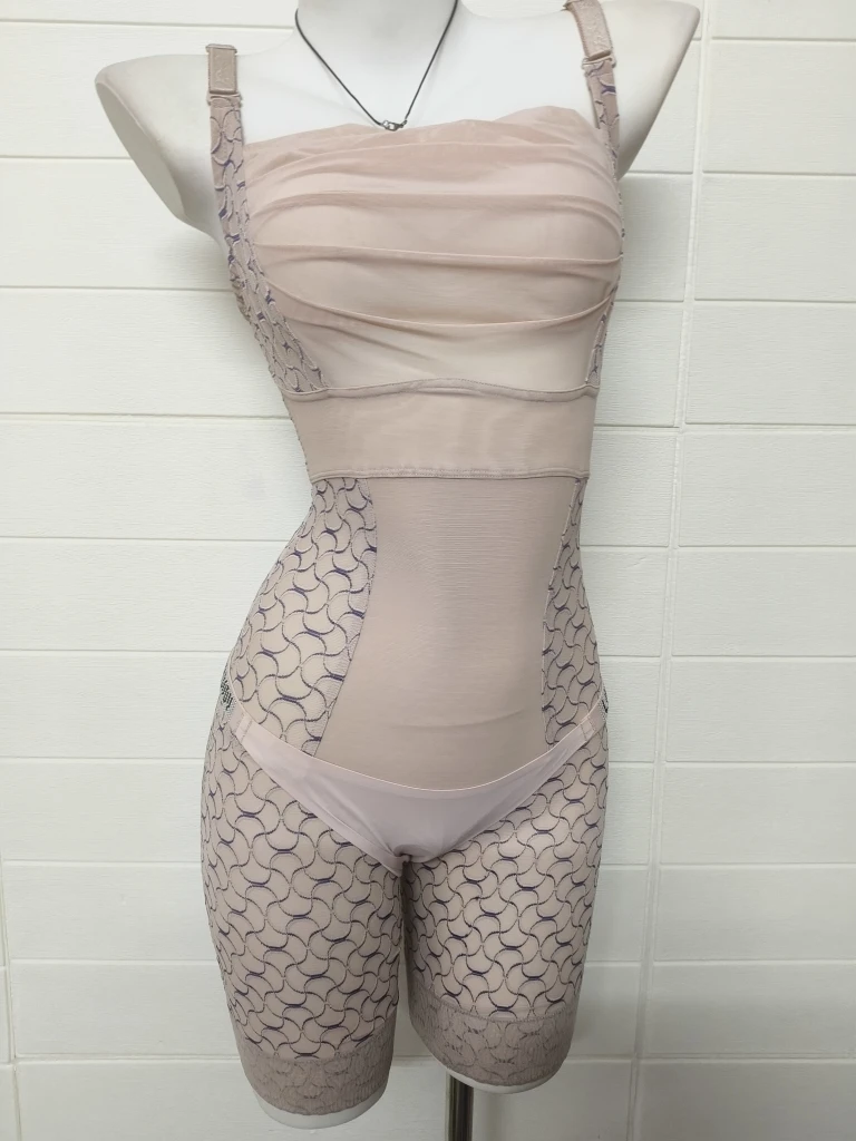 

Women's Breathable Me Sc Pattern Tummy Control Hip Lifting Tube Top Brief Open Crotch No Need to Remove apewear