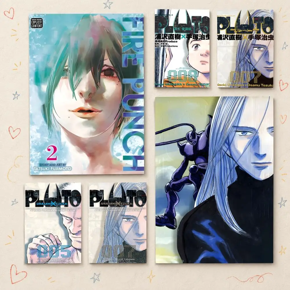 Anime P-PLUTO Poster HD PP Waterproof Wall Decor for Living Room Bedroom Gaming Room Cafe Unique Gift