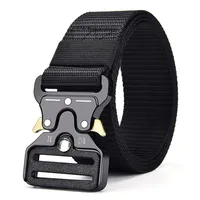 6 Colors Men Military Tactical Belt Unisex Magnetic Buckle Quick Release Nylon Soft Belt Women Tooling Training Trousers Belts