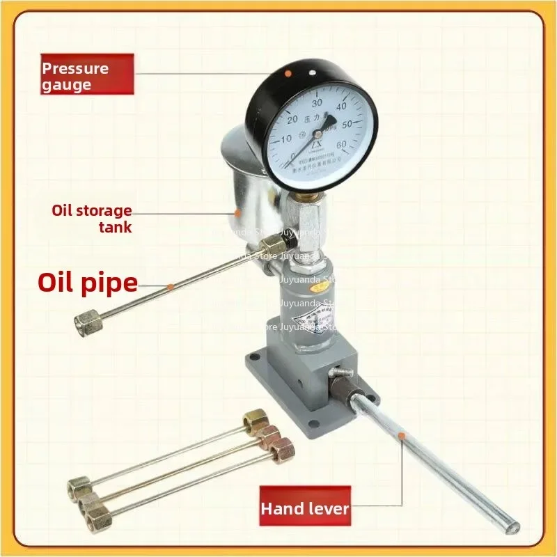 Car Tractor Diesel Injector Nozzle Tester Experiment Atomization Bench Tester Injector Hand Pressure Calibrator