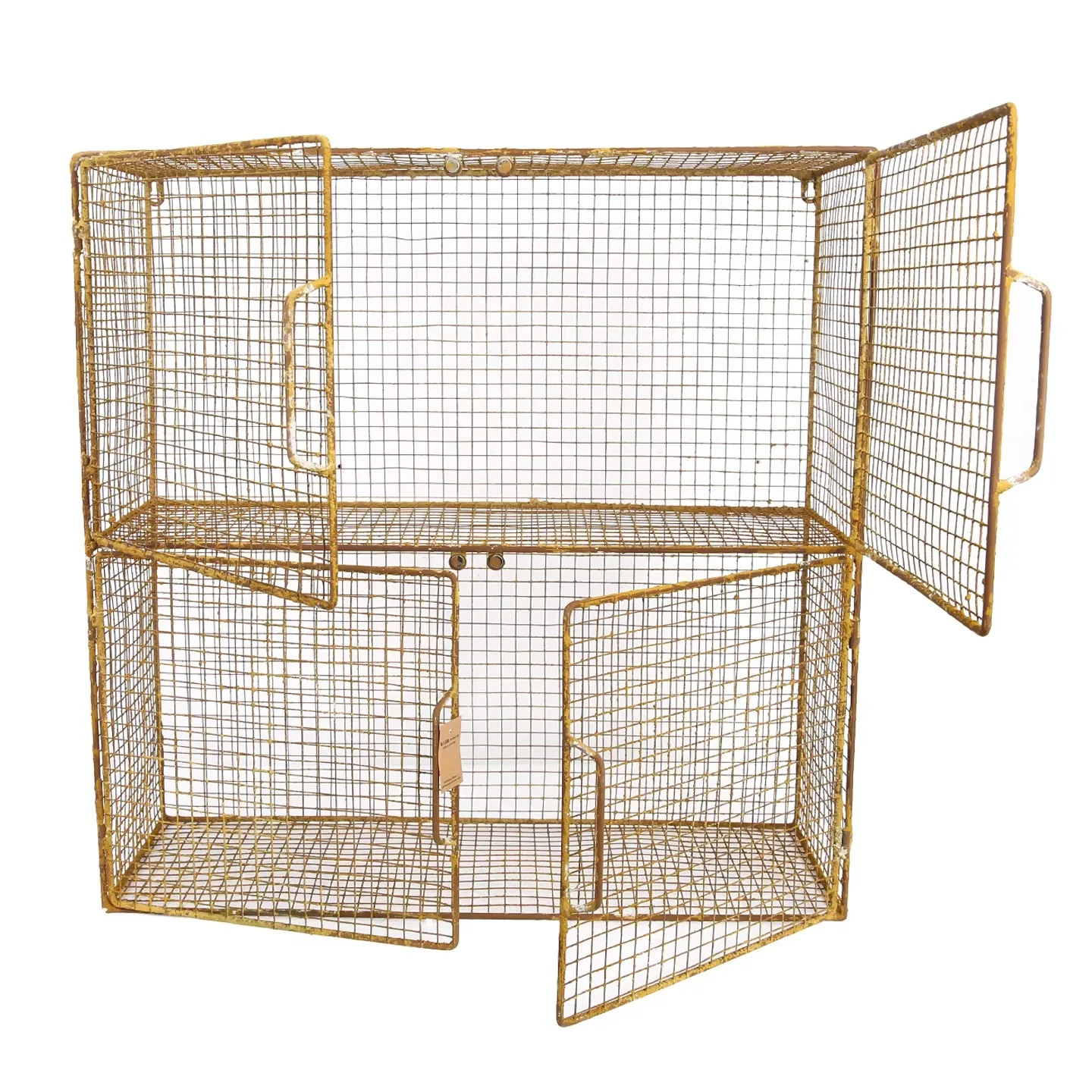 mobiletto-rustico-vintage-in-rete-metallica-con-ante-e-ripiani