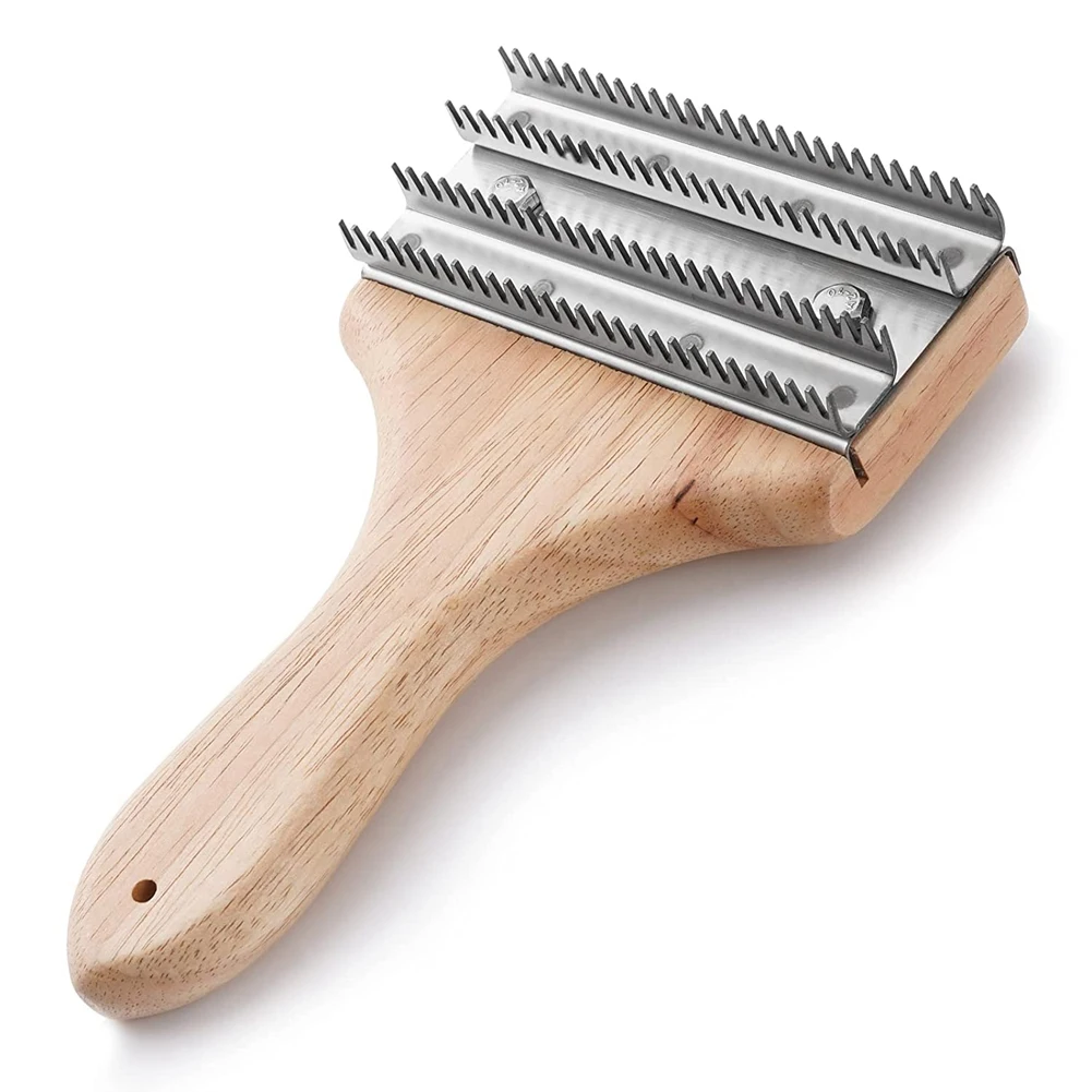 AC62 - مشط عجلة تلميع بيد واحدة مقاس 7-3/4 بوصة لإزالة المركبات المتبقية والمعادن من عجلات التلميع