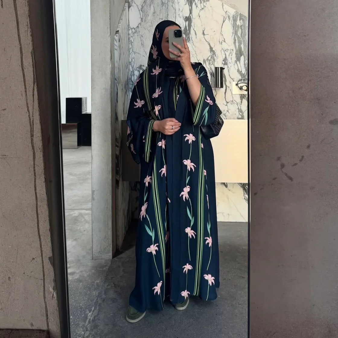 

Print Open Abaya Women Muslim Dress 2026 Eid Mubarak Ramadan Abayas Jilbab Kebaya Islam Clothing Kaftan Robe Hijab Dresses Niqab