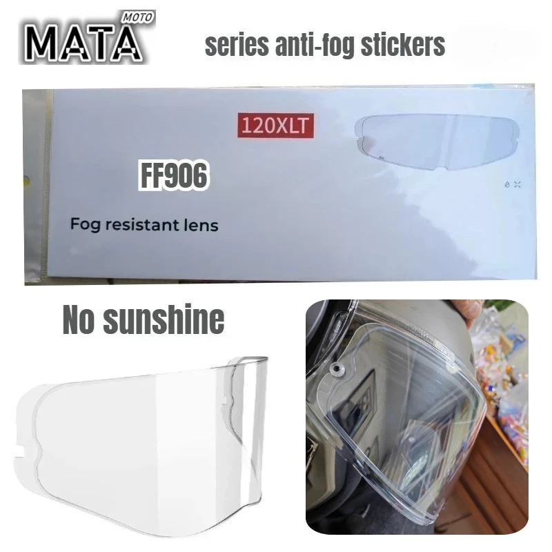 Pegatinas Antivaho para Casco LS2, Accesorios de Repuesto para Cascos FF900/399/901/811/808/805/802/352/351/369/300/396/358/800/352/906