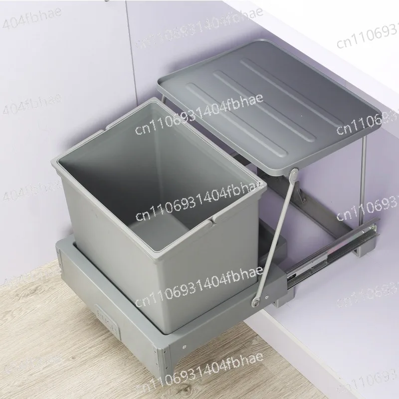

Kitchen Recycle Bin Pull Out Trash Can Large Capacity Plastic Litter Bins Multifunctional Luxury Dustbins Kitchens Accessories
