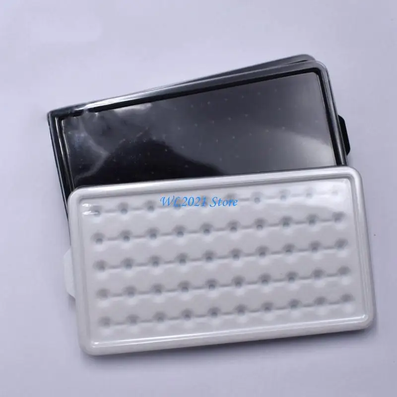 

G5GC 50 Girds Stylish Jewelry Display Case Simple Bare Stone Packaging Holder Clear Diamond Display Box for Gems Stones