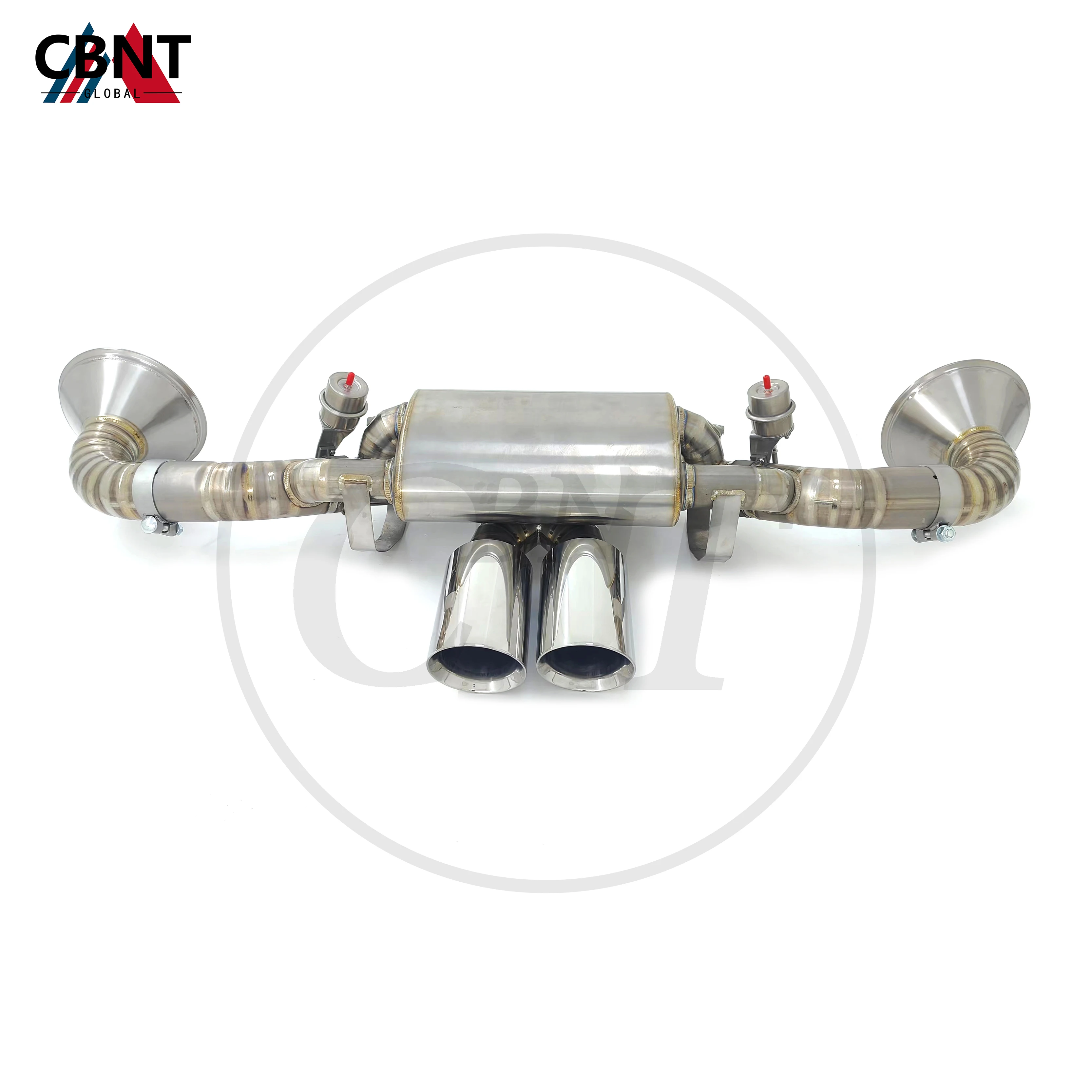 

CBNT Valved Exhaust-Pipe for Porsche 911 992 GT3 Exhaust Axle-back Pipe with Valve Muffler Titanium Alloy Exhaust System