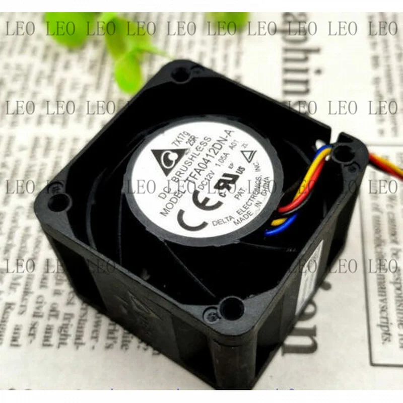 MY 1pc For Delta TFA0412DN-A 12V 1.05A 4028 4CM Double Ball 4-wire Cooling Fan