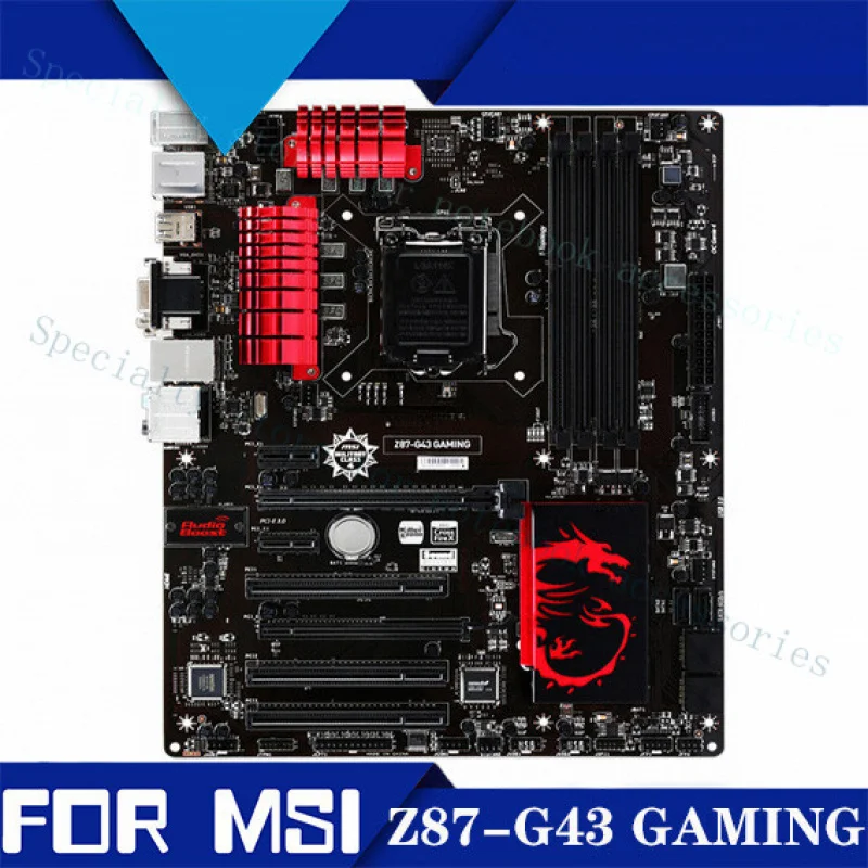 A+For MSI Z87-G43 GAMING LGA 1150 Intel Z87 DDR3 ATX DVI  Motherboard