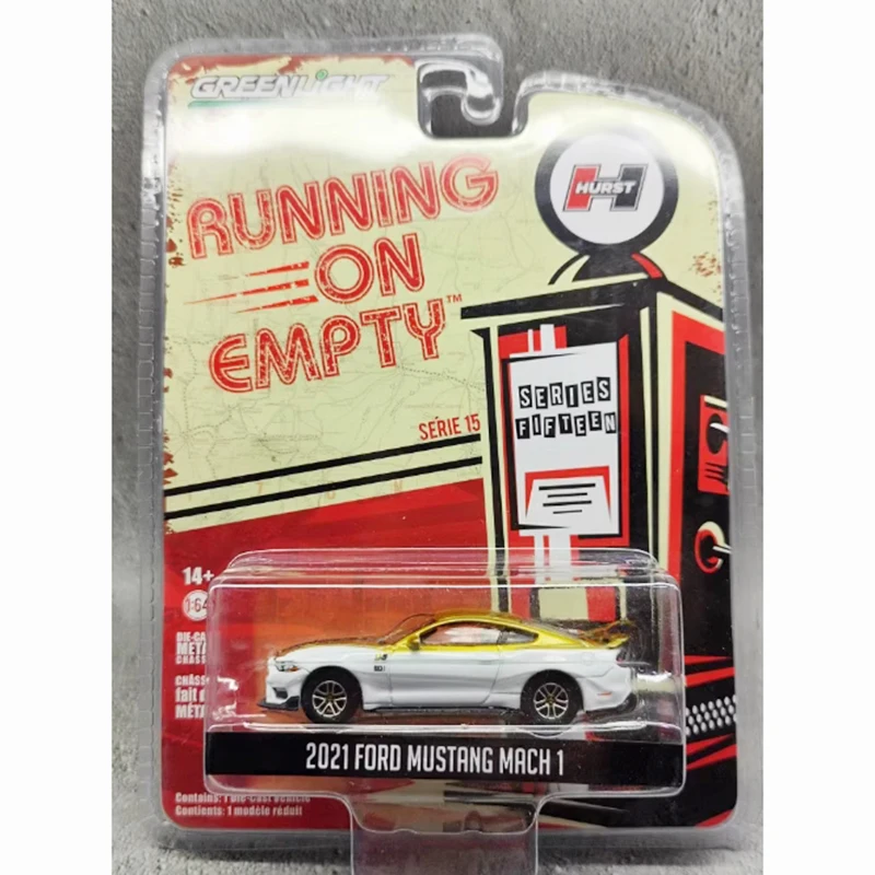 

GreenLight, литой под давлением, масштаб 1:64, 2021 FORD MUSTANG MACH 1, модель автомобиля из сплава, коллекция игрушек для взрослых и мальчиков, сувенирные подарки, статические украшения