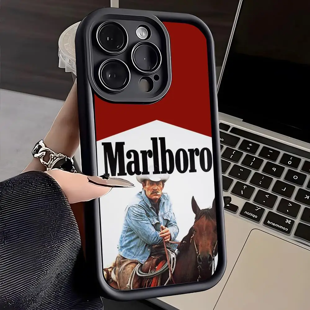 Cigarette-M-Marlboros Phone Case For IPhone 16 Pro Max 15 Pro 14 Plus 13 12 11 XR XS Max X 7 8 Plus Soft TPU Back Cover