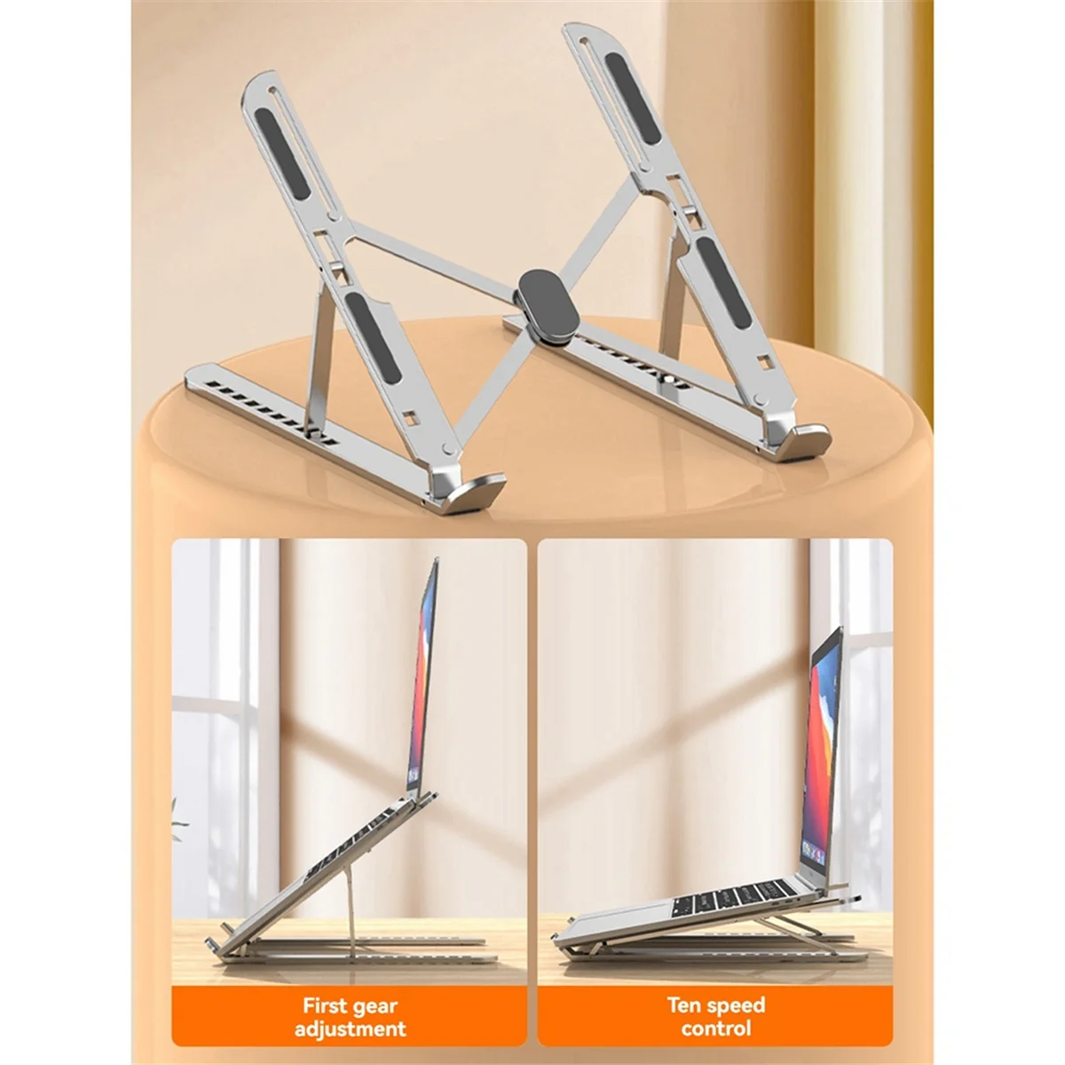 Stable Laptop Stand Convenient Lifting and Heightening Computer Stand Foldable Storage Computer Stand