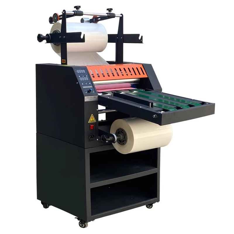Laminating machine Fully automatic A3 hot laminating and cold laminating steel roller laminating machine Large roller