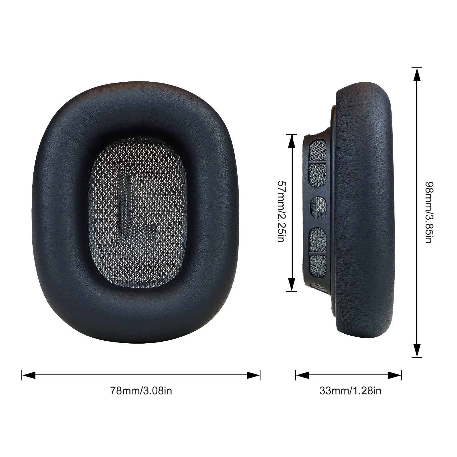 استبدال غطاء وسادة الأذن من جلد الغنم بطانة للأذن من جلد الخراف وسادات الأذن لسماعات Apple Airpods Max Gen 2 2024