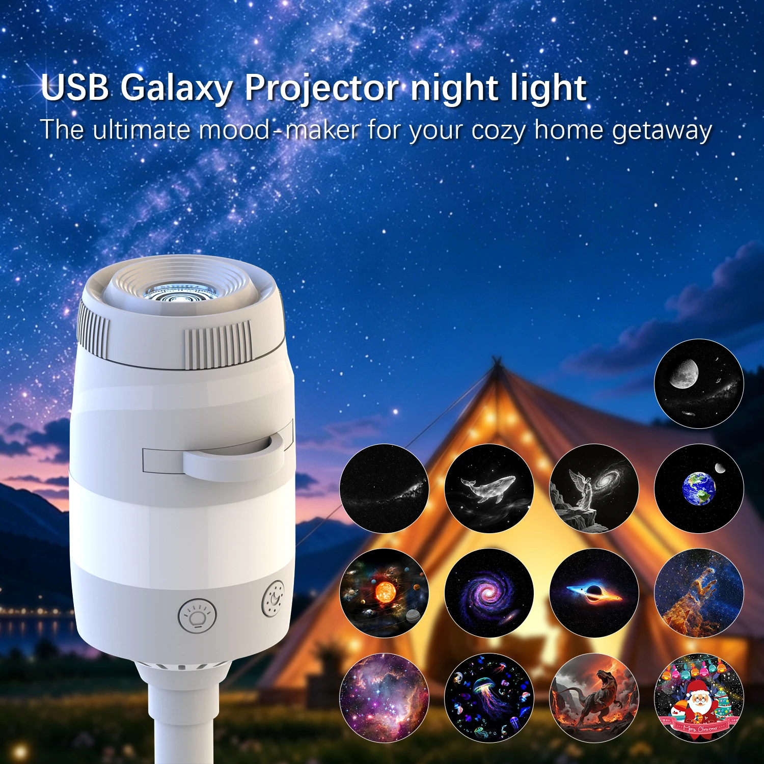 2-in-1 Galaxy Projector Night  - Lighting Mcqueen Bedroom Decor recension och pris